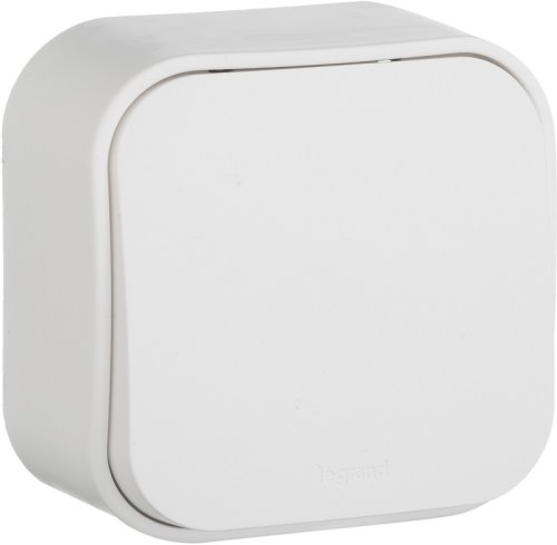 Переключатель накладной Legrand Quteo 1-кл. проходной белый картинка